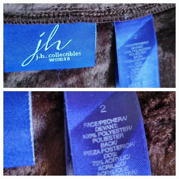 j.h.collectibles Vintage Ladies Shearling Jacket With Faux Fur Lining -  2 - Picture 7 of 7